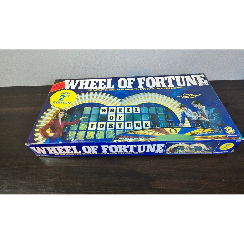 Wheel‎ of Fortune Board Game 1986 Pressman New 2nd Edition Vintage TV Show 5555